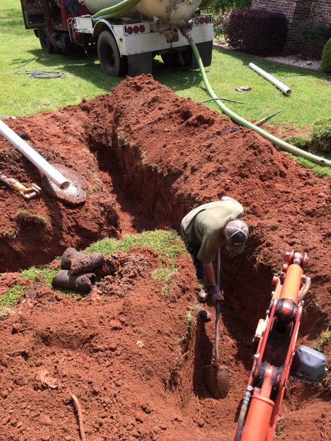 Septic system installation